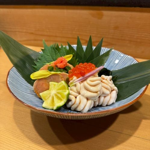 白子とあん肝ポン酢 合い盛り