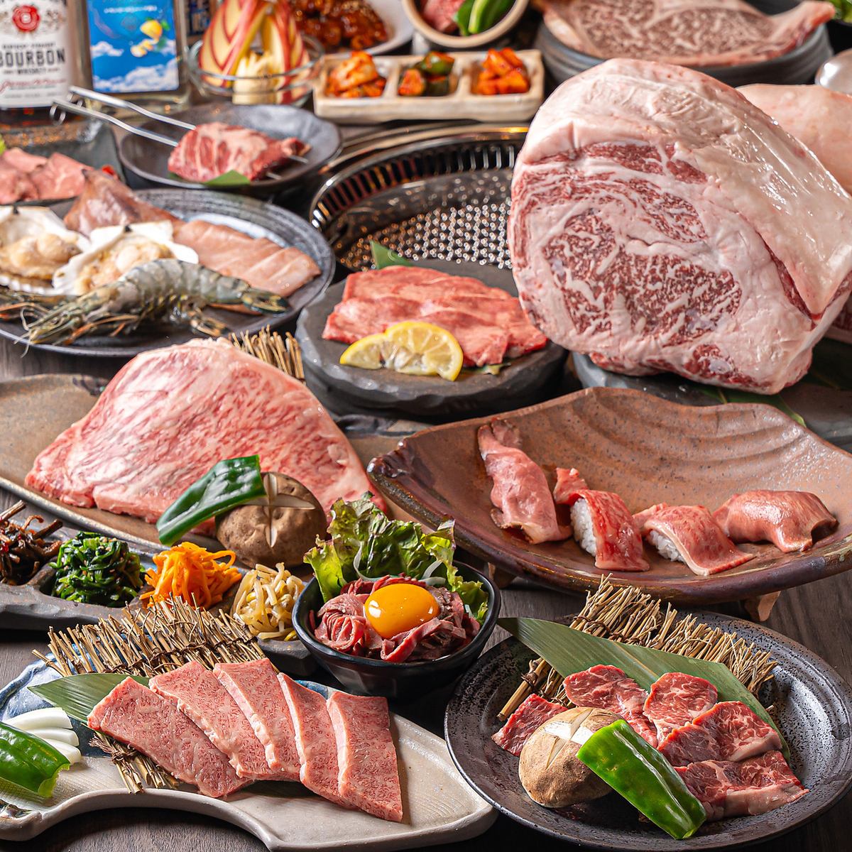 我们以合理的价格提供严选的烤肉、肉类寿司和韩国料理。