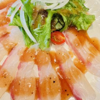 鯛のトマトドレッシング和え