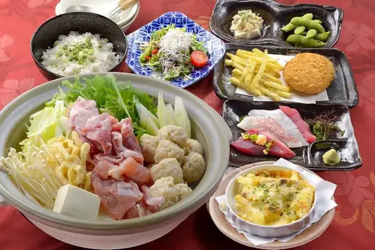 【3종의 국물의 맛맛 소금 짱코 냄비】2종으로부터 선택할 수 있는 냄비+2시간!!스탠다드 음료 무제한 4500엔 코스