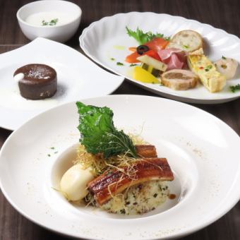 【Lunch】B　Course　《全5品/1,820円(税込)》