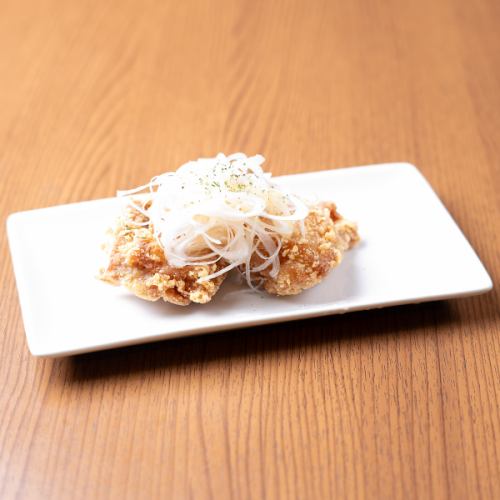 特製　唐揚げ　ネギ塩かけ