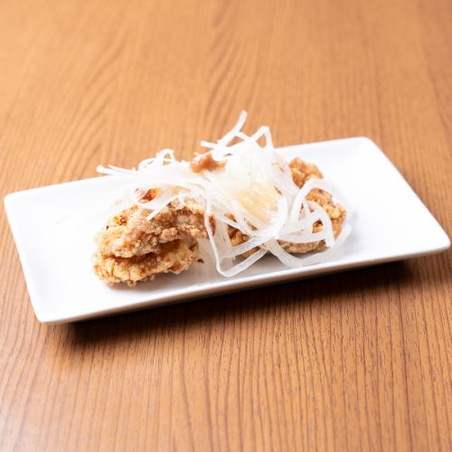 特製　唐揚げ　さっぱりうめオニオン