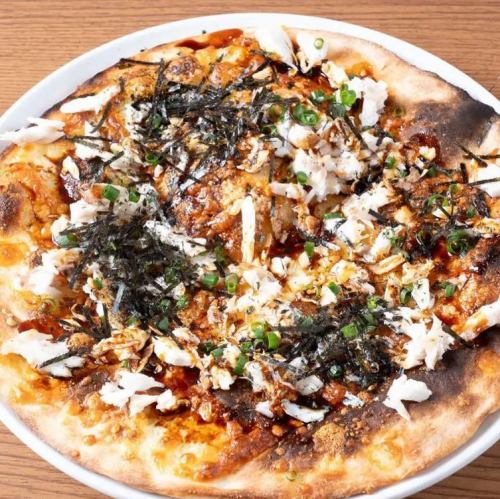 数量限定！産地直送鮮魚のほぐし身を使った和風ピザ