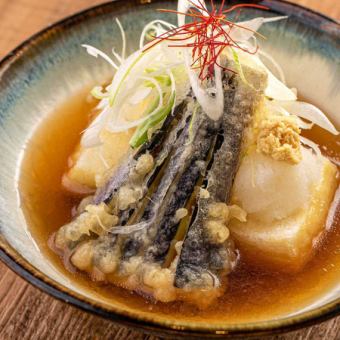 茄子と豆腐の揚げ出し