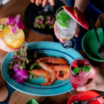 【超スペシャルコース】海老のチーズフォンデュ＆豪華アクアパッツァ◆飲み放題付7000円