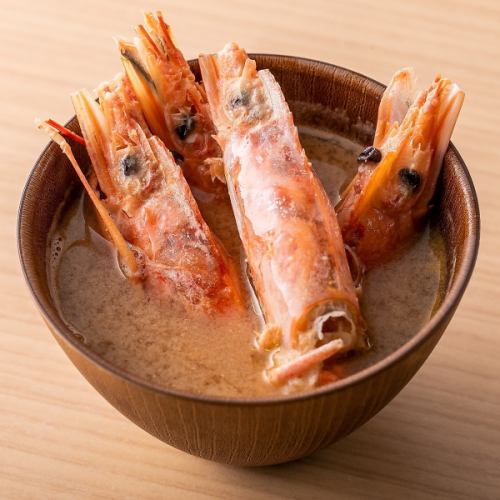 海老のMISOスープ