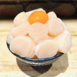 溢れ　生ほたて丼