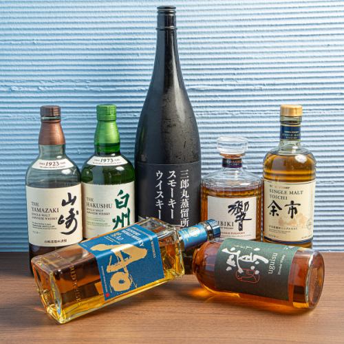 各地の日本酒とウイスキー