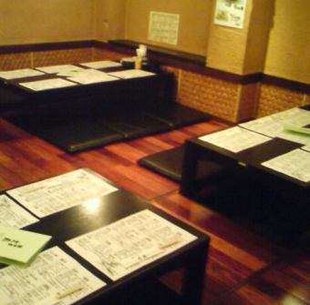 A private room with a sunken kotatsu that can accommodate up to 30 people.It's a popular seat, so we're waiting for your early reservation.