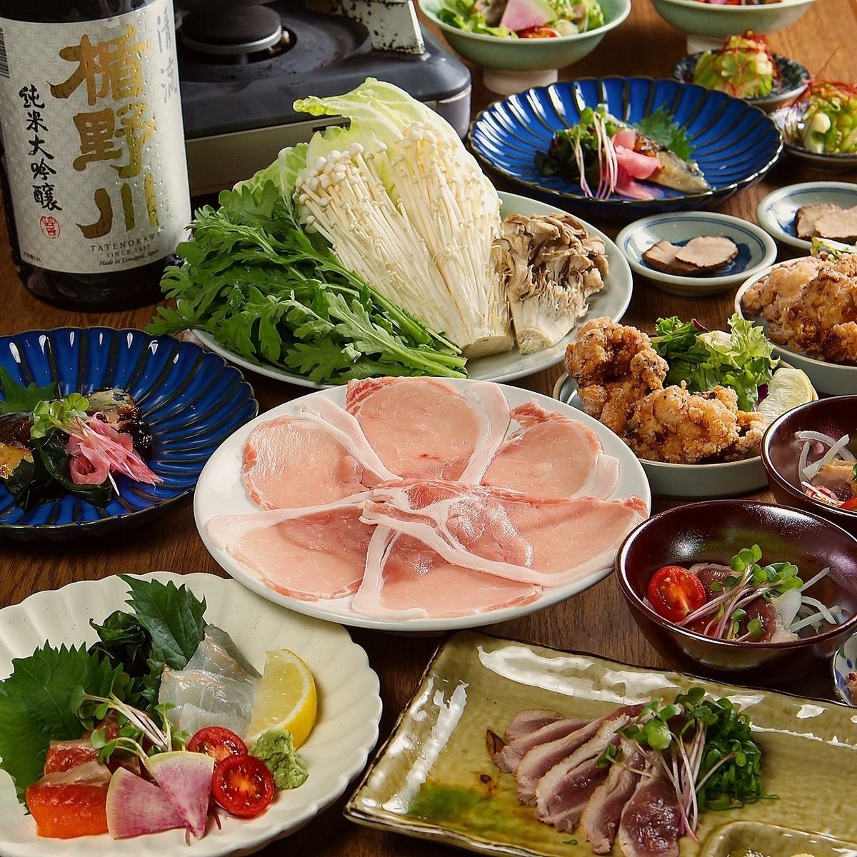 ゆったり3時間コースを複数ご準備♪日本酒・お料理をご堪能◎