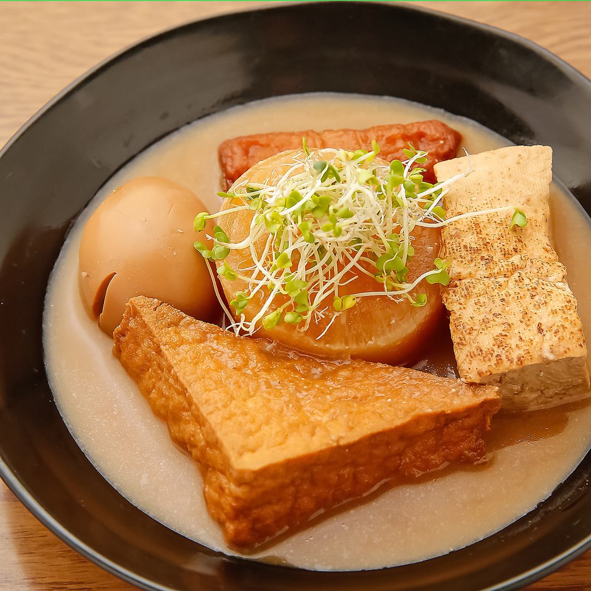 日本酒のアテにぴったりな逸品勢ぞろい★こだわり『酒粕おでん』