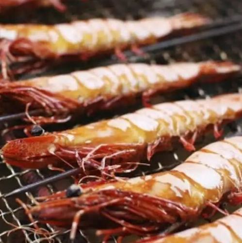 赤海老の一本焼き