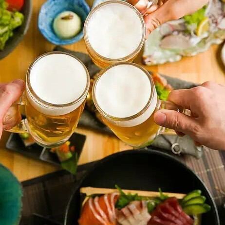 【超值優惠】開業紀念!原價2,500日圓,現價1,500日圓(含稅),含生啤酒80杯無限暢飲!當天即可購買!