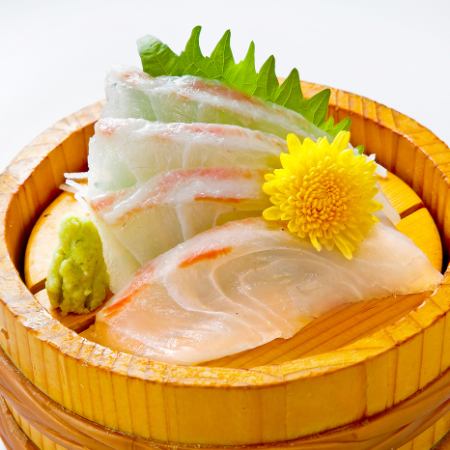 Sea bream sashimi