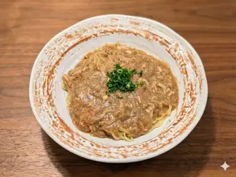 蟹肉と蟹味噌のまぜそば