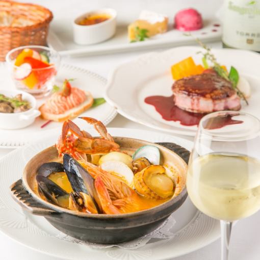 This month's recommended dinner ~Bouillabaisse dinner course~ 4000 yen