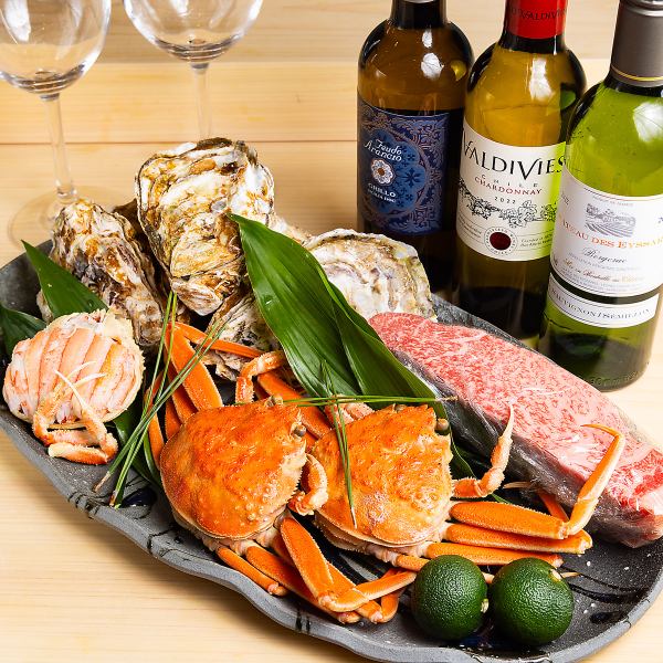 【旬を味わう贅沢なひと時】季節の食材とお料理に合わせたお酒もご一緒に♪