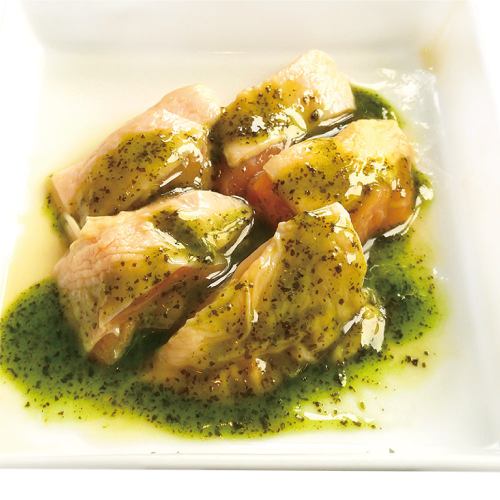 若鶏バジルソース