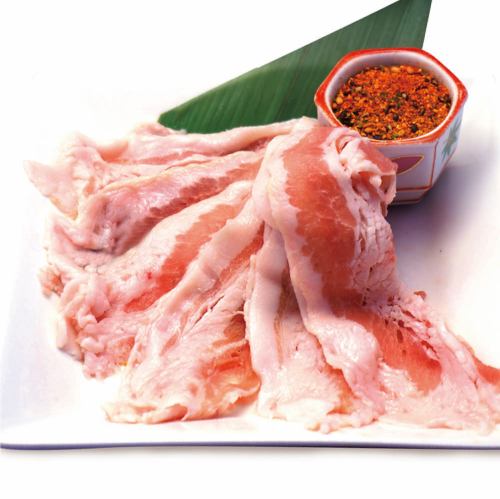 豚ばらピリ辛七味焼
