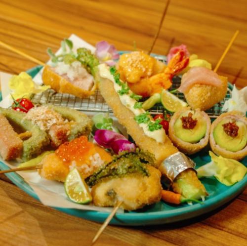 Fried skewers - 8 kinds assortment