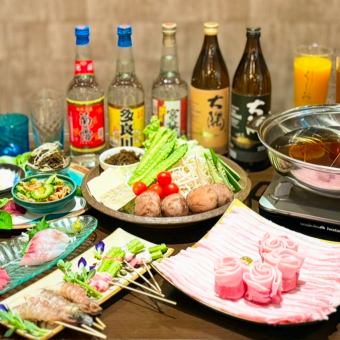 [NEW] Bookings open from January 2025★"Agu Pork Broth Shabu-Shabu Course"★You can also drink beer! 120 minutes all-you-can-drink included