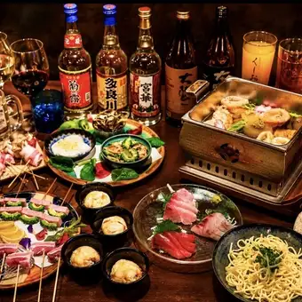 ★くしお・名物尽くし『満足コース』★ビールも飲める！120分飲み放題付