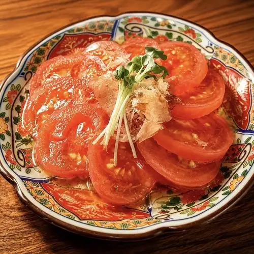 おでん出汁漬けトマトスライス