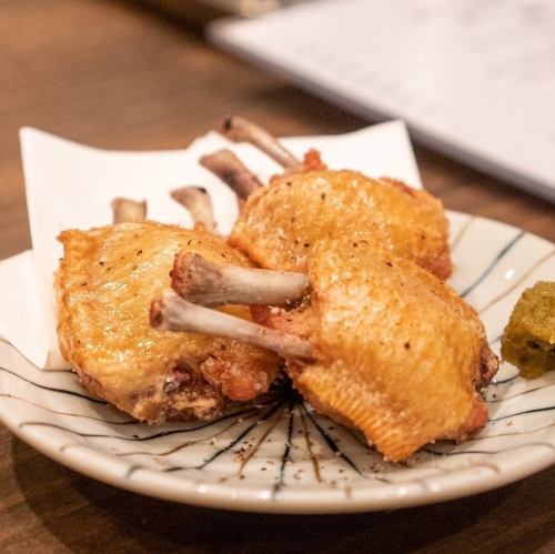 一夜干しの手羽先の唐揚げ