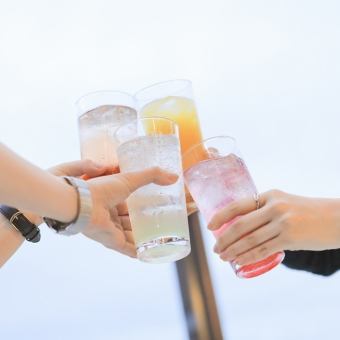 《ランチタイム》宙と癒しのガーデンBBQ【ウッドデッキエリア】 (席利用120分／飲み放題90分）