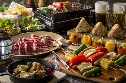 【스탠다드 코스】산을 맛보는 파노라마 가든 BBQ