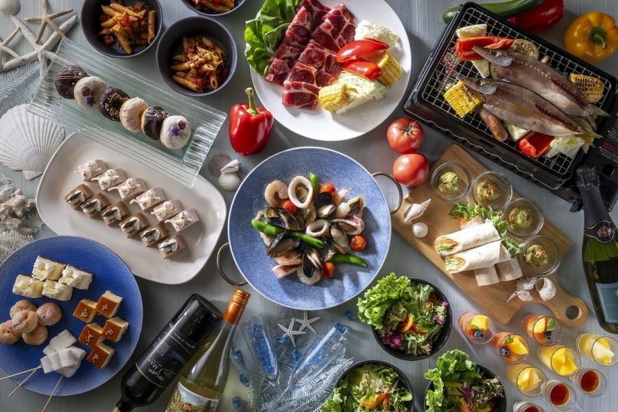 【スタンダードコース】海を味わうパノラマガーデンBBQ