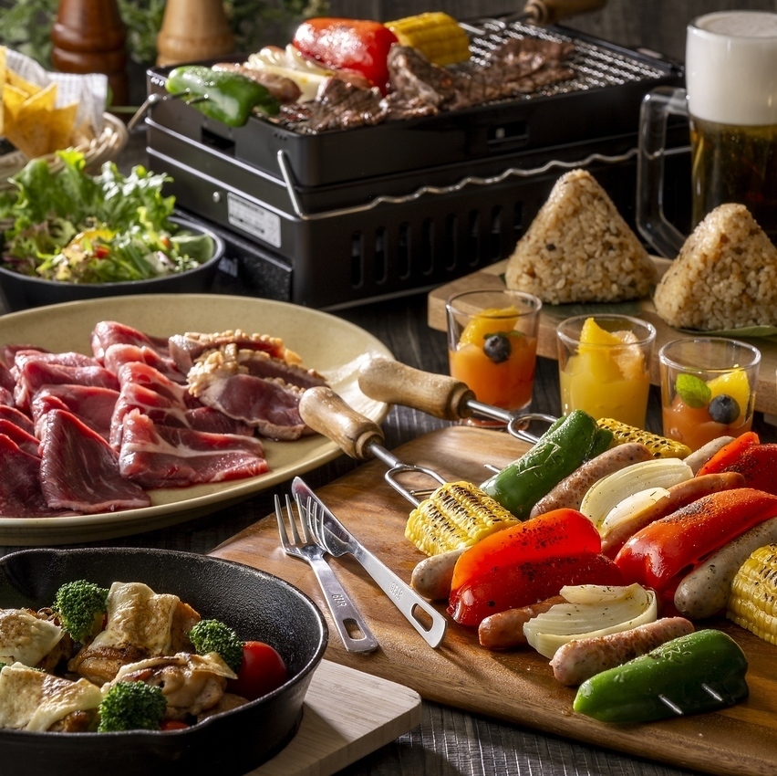 海鮮やお肉を楽しむBBQコースを各種ご用意。様々なシーンで是非