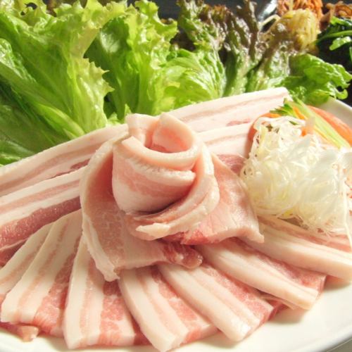돼지 갈비 "본고장 한국에서는 주류 돼지 안심입니다"