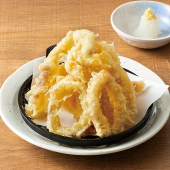 いかのがさ盛り天ぷら