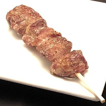 One piece of Shinshu Pork Kashira (grilled on a skewer)