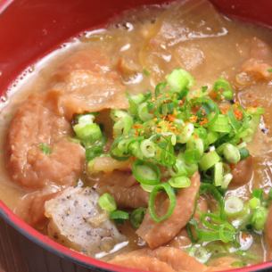 Stewed offal with Zenkoji miso