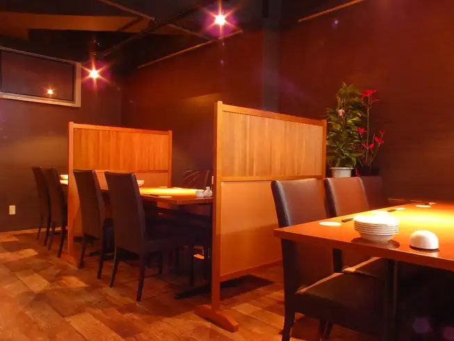 A sophisticated and relaxing space.Recommended for entertaining clients or company parties.