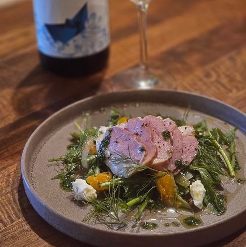 烟熏鸭水果沙拉