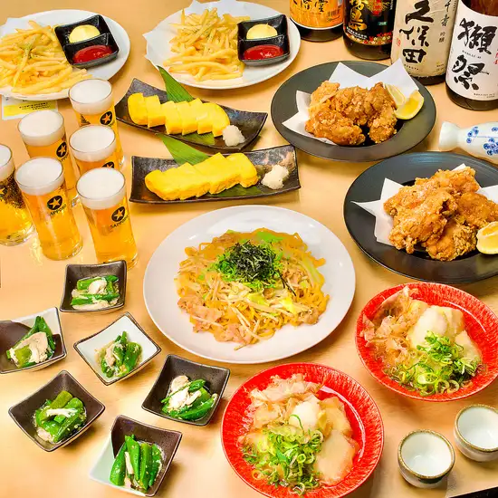 生ビールもOKの飲み放題付き！定番を揃えた梯子酒コース3,500円