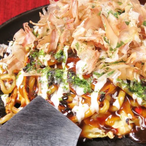 Pork ball okonomiyaki