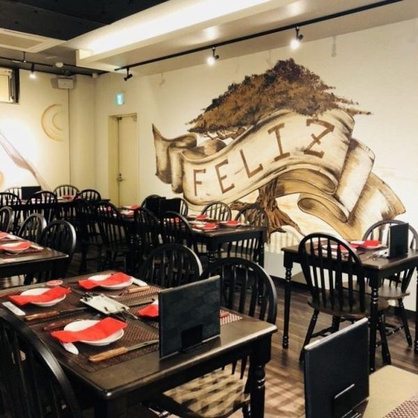 【団体様の集まりは当店におまかせ】着席は最大70名様、立食は何と100名様までご利用いただける、広々とした店内となっております。守谷エリアでこの人数が入れるお店は数少ないため、大人数でのご宴会はぜひ当店におまかせください◎自慢のシュラスコを、みんなで盛り上がりながら、楽しくお召し上がりください♪