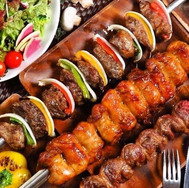 シュラスコをお腹いっぱいまで楽しむ