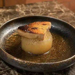 Foie gras and daikon radish
