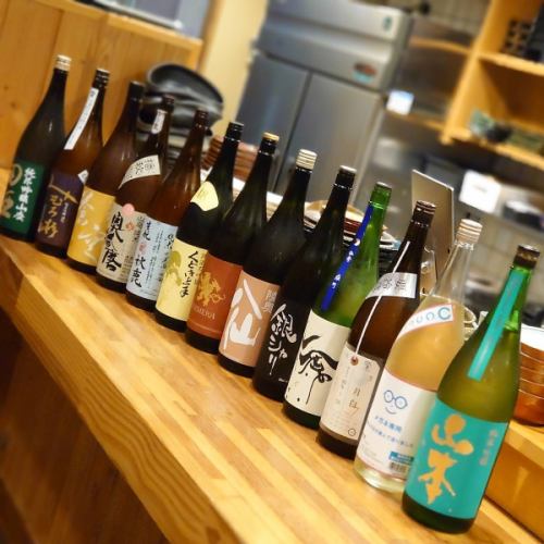 Selected local sake from all over the country!