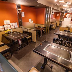We are proud of our spacious iron plate.Tsuruya Umeda branch is the place to go for okonomiyaki, meat, seafood, and other teppanyaki in Umeda!The volume is comparable to that of an all-you-can-eat bar, and the space has been renovated to rival that of a private room!You can enjoy okonomiyaki in a relaxed manner for 2 hours. .