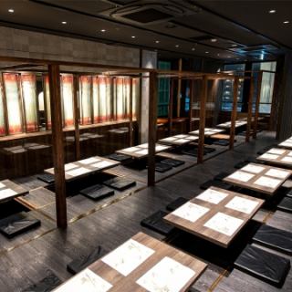 会社宴会などにもピッタリ！広々とした空間は最大72名様のご宴会可能です。　　　　　　　　　　　　　　　　　　　　　　　　　　　　　　　　　　　　　　　　　　　　　　　　　　　　　　　#知立駅 #居酒屋 #刈谷 #天ぷら #東岡崎 #個室 #海鮮 #飲み放題 #喫煙 #単品飲み放題 #女子会