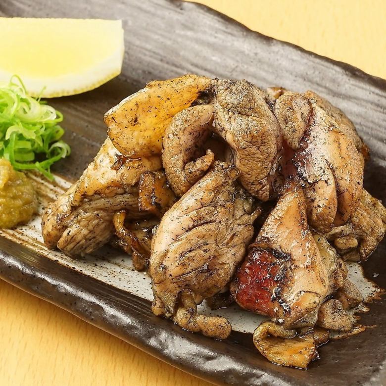 新潟県産越の鶏　鶏ももの藁焼き