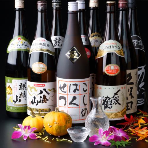 All-you-can-drink 5 types of Niigata local sake! Sunday to Thursday 1300 yen all-you-can-drink available ◎ Enjoy Niigata local sake and aged fish!