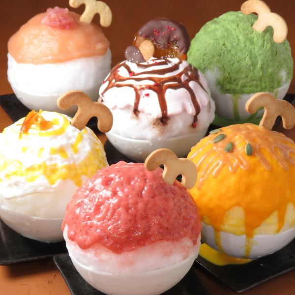 Seasonal things at the time of the season! Our original shaved ice with "additive-free" special syrup ♪